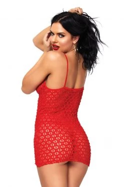 Leg Avenue Lace Up Front Mini Dress Set -Fishnet Lingerie shop unnamed file 102