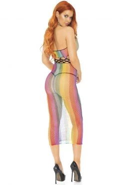 Leg Avenue Rainbow Fishnet Halter Dress -Fishnet Lingerie shop unnamed file 1104