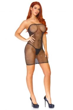 Leg Avenue Crystalized Fishnet Tube Dress -Fishnet Lingerie shop unnamed file 116
