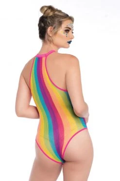 Leg Avenue Rainbow Striped Bodysuit -Fishnet Lingerie shop unnamed file 1290