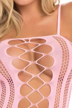 Pink Lipstick Neon Pink Crotchless Suspender Bodystocking -Fishnet Lingerie shop unnamed file 1298