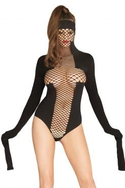 Leg Avenue Net Masked Teddy -Fishnet Lingerie shop unnamed file 1316