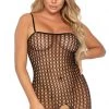 Leg Avenue Seamless Crochet Crotchless Body Stocking