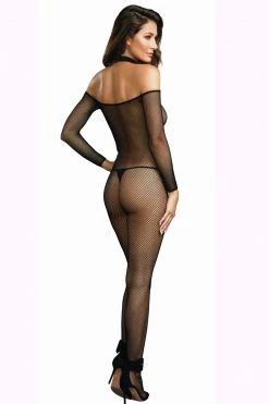 Dreamgirl Strike A Pose Collared Fishnet Body Stocking -Fishnet Lingerie shop unnamed file 1453