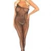 Leg Avenue Rhinestone Asymmetrical Bodystocking