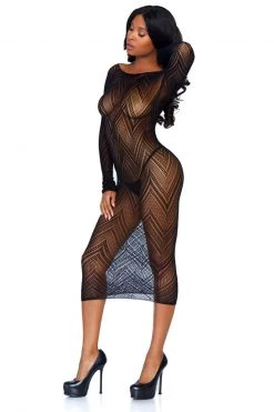 Leg Avenue Patterned Fishnet Bodycon Dress -Fishnet Lingerie shop unnamed file 1642