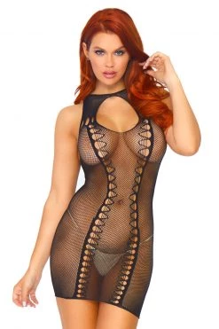 Leg Avenue Net Keyhole Chemise -Fishnet Lingerie shop unnamed file 1647