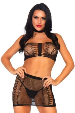 Leg Avenue Fishnet Bandeau Top Set -Fishnet Lingerie shop unnamed file 1650