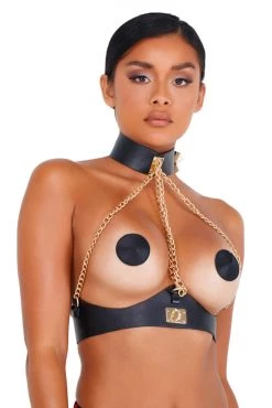 Roma Costume Leatherette And Chain Holster -Fishnet Lingerie shop unnamed file 1880