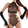 Starline Mesh Halter Bondage Bodysuit