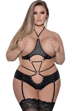 Magic Silk Urania Full Reveal Crotchless Teddy -Fishnet Lingerie shop unnamed file 2218