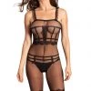 Be Wicked Mock Cage Pattern Crotchless Bodystocking