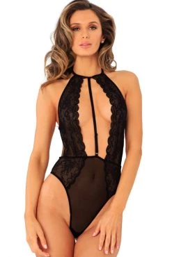 René Rofé Hot Pursuit Lace Bodysuit