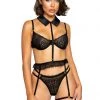 Roma Costume Collard Garter And Bra Set