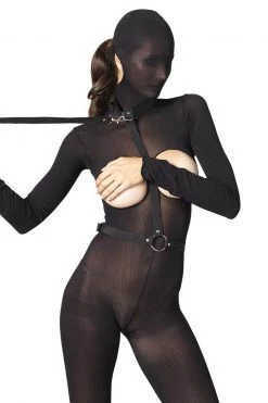 Leg Avenue Nylon Bondage Harness With Leash
