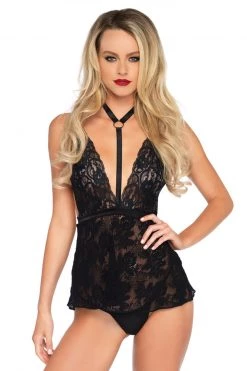 Leg Avenue Harness Babydoll Set