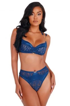 Roma Costume Navy Satin And Lace Bra And Panty -Fishnet Lingerie shop unnamed file 2555