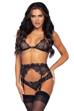 Leg Avenue Eyelash Lace And Rhinestone Bra Set -Fishnet Lingerie shop unnamed file 2562
