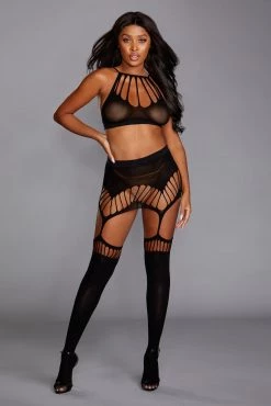 Dreamgirl Seamless Bralette And Skirt -Fishnet Lingerie shop unnamed file 2606