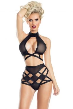 Raveware Lingerie Harley Mesh Strappy Set