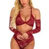 3WISHES In Your Arms Lacy Bra Set