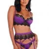 Roma Costume Satin And Lace Bralette And Garter