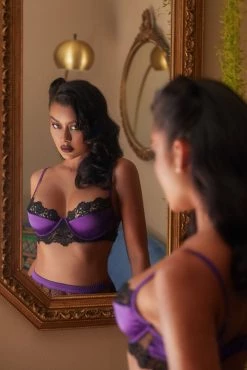 Roma Costume Satin And Lace Bralette And Garter -Fishnet Lingerie shop unnamed file 533