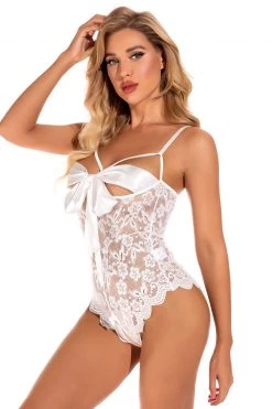 3WISHES Bow Front Bodysuit