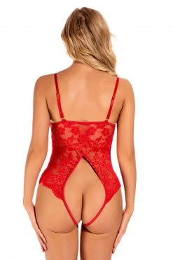 3WISHES Bow Front Bodysuit -Fishnet Lingerie shop unnamed file 583