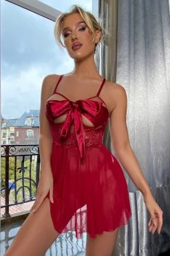 3WISHES Busty Bows Babydoll -Fishnet Lingerie shop unnamed file 600