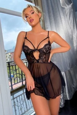 3WISHES Moody Nights Babydoll -Fishnet Lingerie shop unnamed file 621