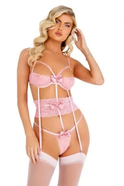 Roma Costume Cutesy Bow Underwire Teddy