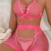 3Wishes Neon Net Bra Set