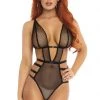 Leg Avenue Strappy Net Teddy
