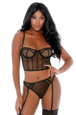 Forplay Can't Be Caged Bustier Set -Fishnet Lingerie shop unnamed file 735