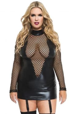 Music Legs You're Irresistible Wet Look Fishnet Mini Dress 7 Music Legs You're Irresistible Wet Look Fishnet Mini Dress -Fishnet Lingerie shop unnamed file 873