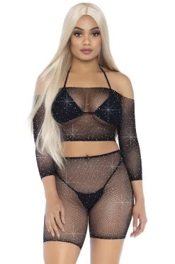 Leg Avenue Rhinestone Fishnet Top And Bike Shorts -Fishnet Lingerie shop unnamed file 927