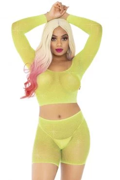 Leg Avenue Rhinestone Fishnet Top And Bike Shorts -Fishnet Lingerie shop unnamed file 928