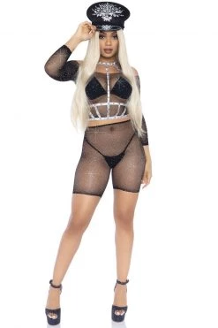 Leg Avenue Rhinestone Fishnet Top And Bike Shorts -Fishnet Lingerie shop unnamed file 930