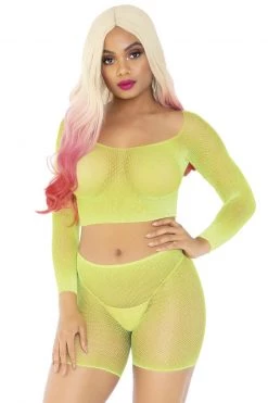 Leg Avenue Rhinestone Fishnet Top And Bike Shorts -Fishnet Lingerie shop unnamed file 931