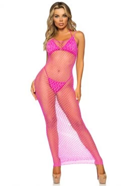 Leg Avenue Long Fence Net Gown -Fishnet Lingerie shop unnamed file 944