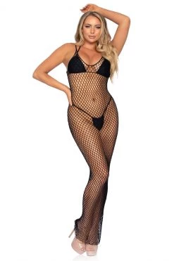Leg Avenue Long Fence Net Gown -Fishnet Lingerie shop unnamed file 948