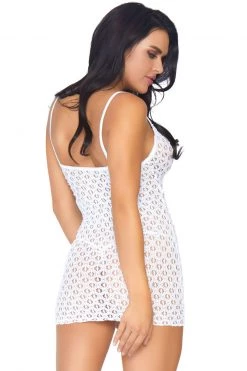 Leg Avenue Lace Up Front Mini Dress Set -Fishnet Lingerie shop unnamed file 99